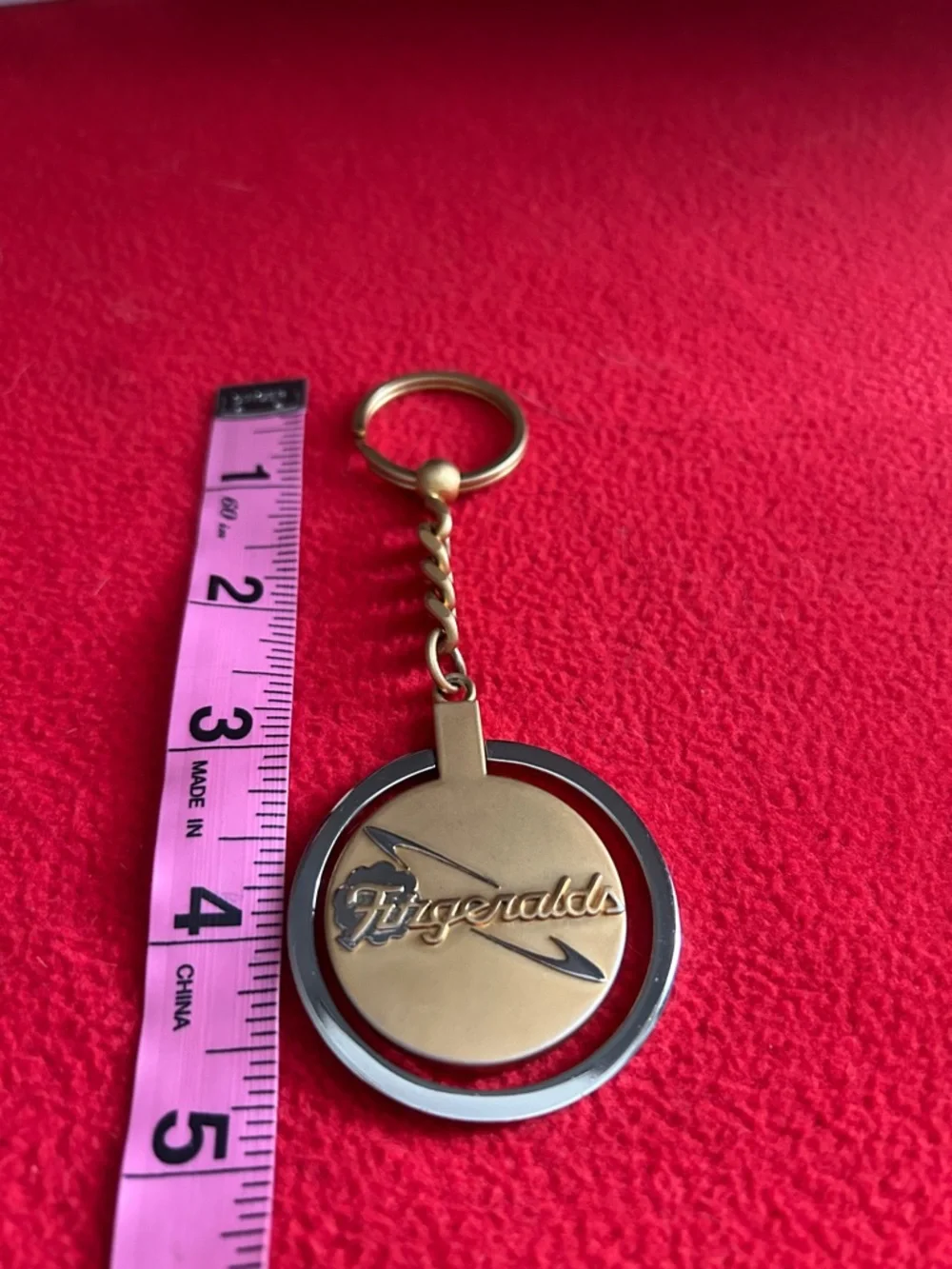 Fitzgerald Gold silver Keychain unisex